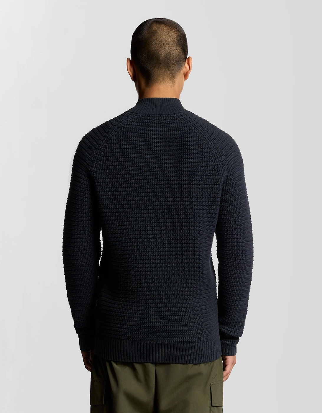 Cotton Waffle Knit Cardigan