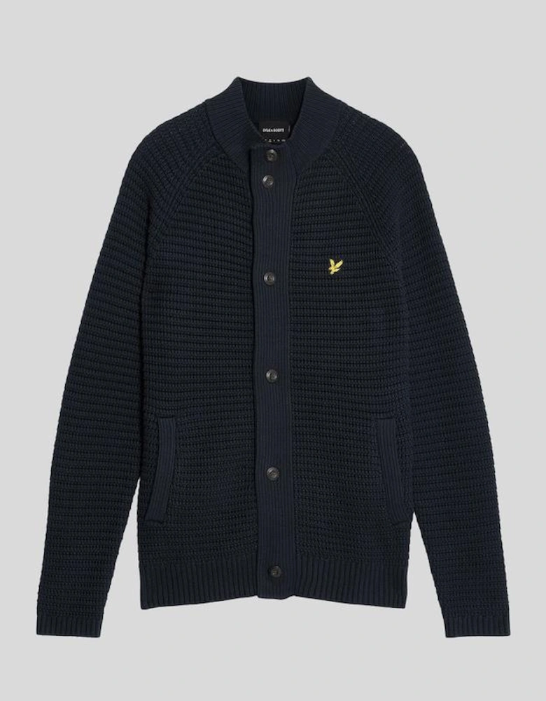 Cotton Waffle Knit Cardigan