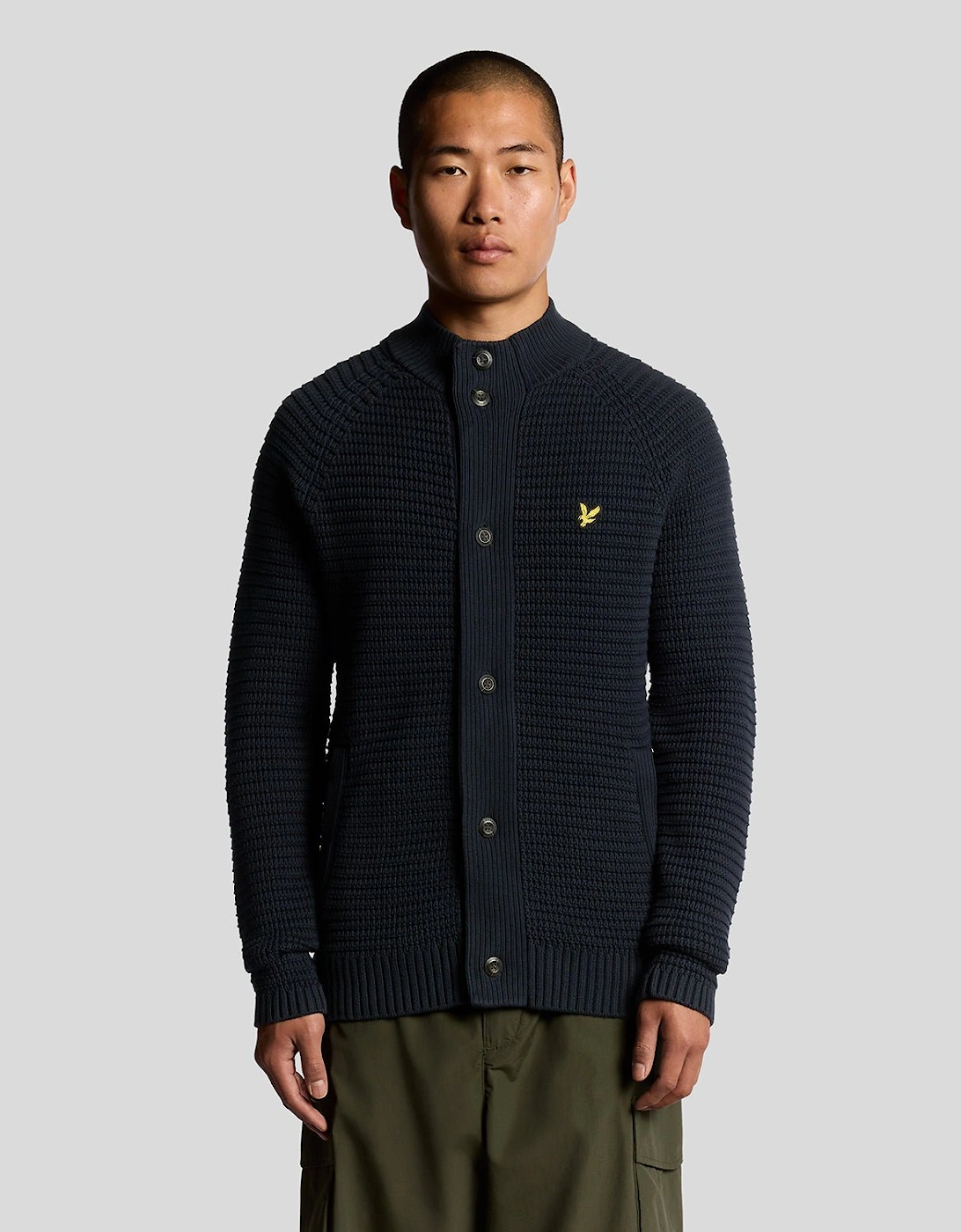 Cotton Waffle Knit Cardigan, 7 of 6
