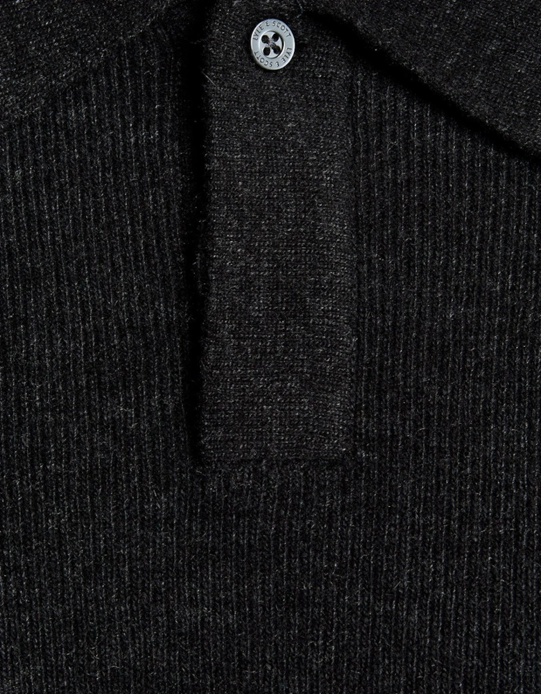 Lambswool Blend Rugby Jumper