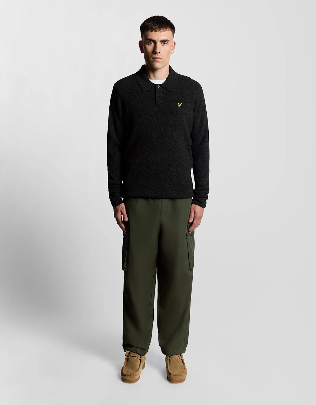 Lambswool Blend Rugby Jumper