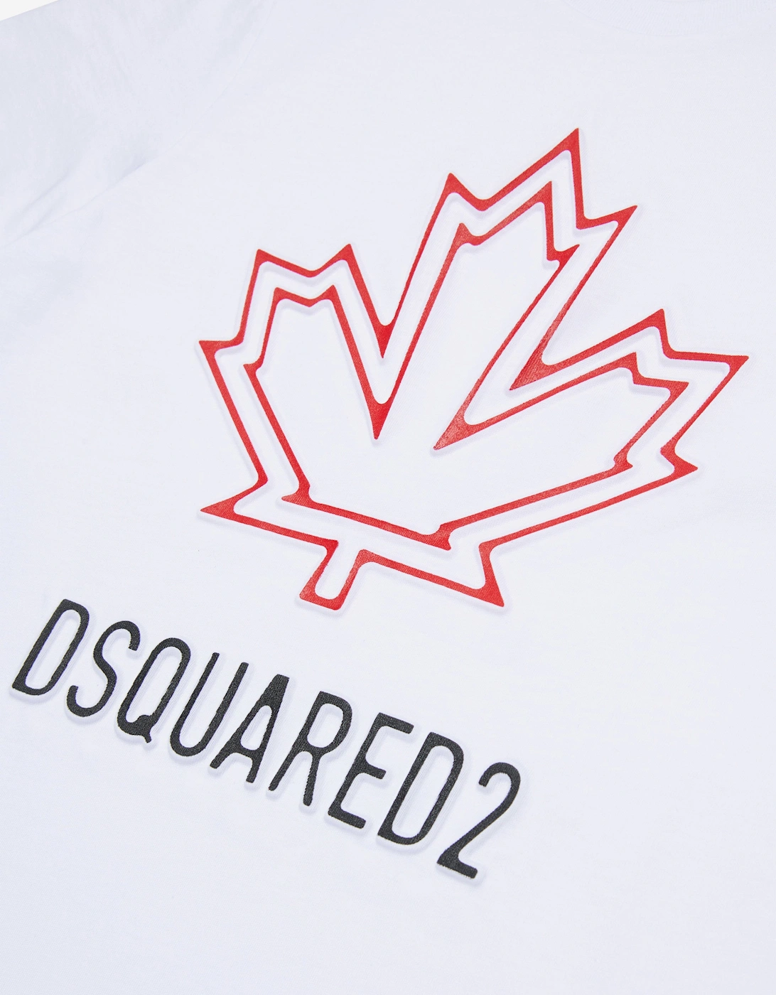 Kids Maple Leaf Logo T-Shirt in White
