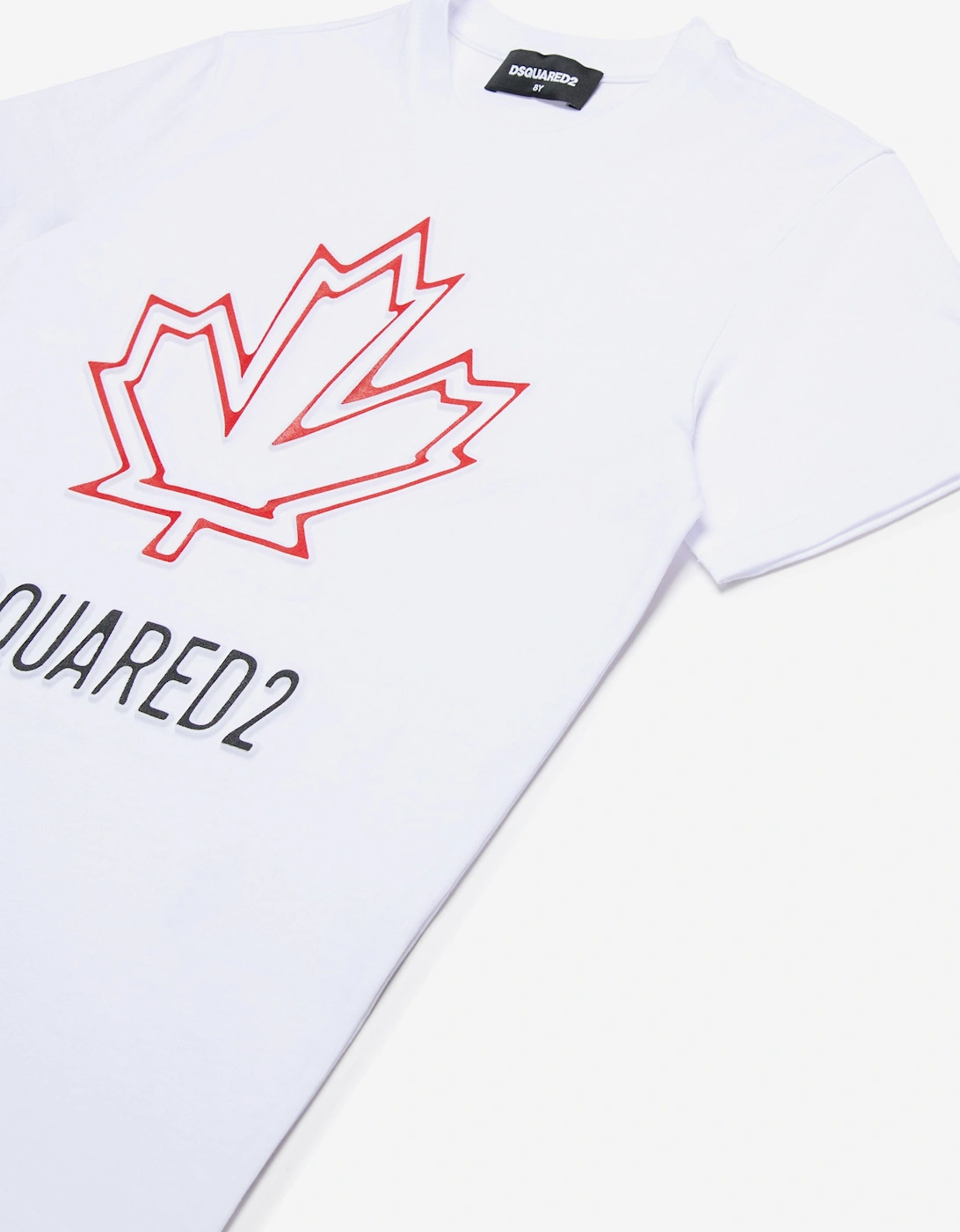 Kids Maple Leaf Logo T-Shirt in White