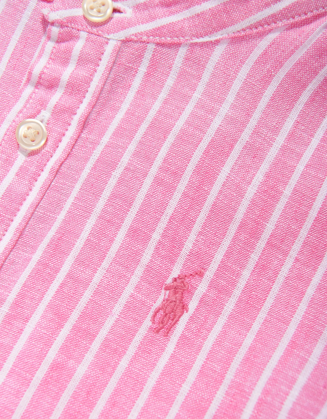 Girls Striped Tier Shirt Dress in Pink