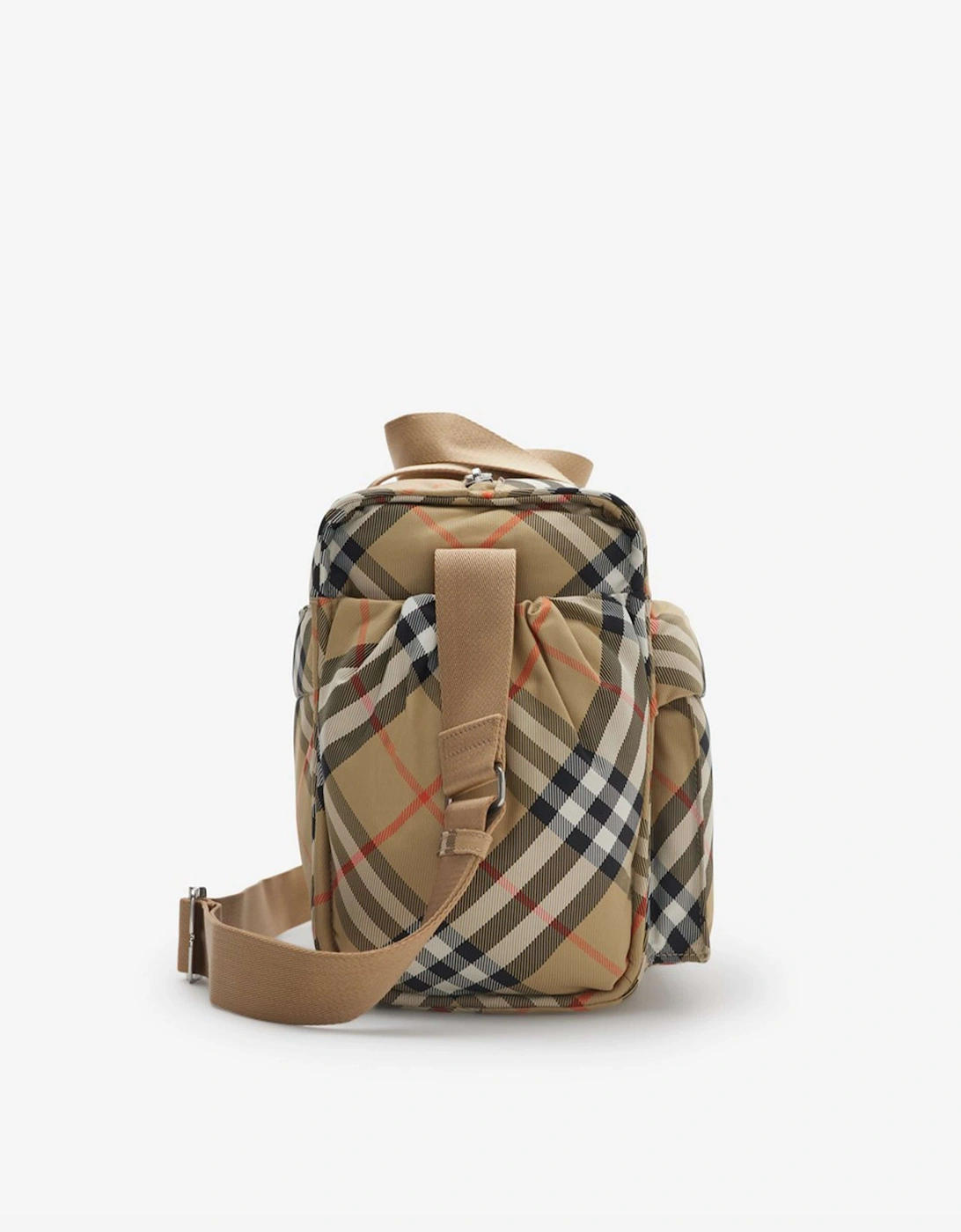Baby Check Changing Bag in Beige (36cm)