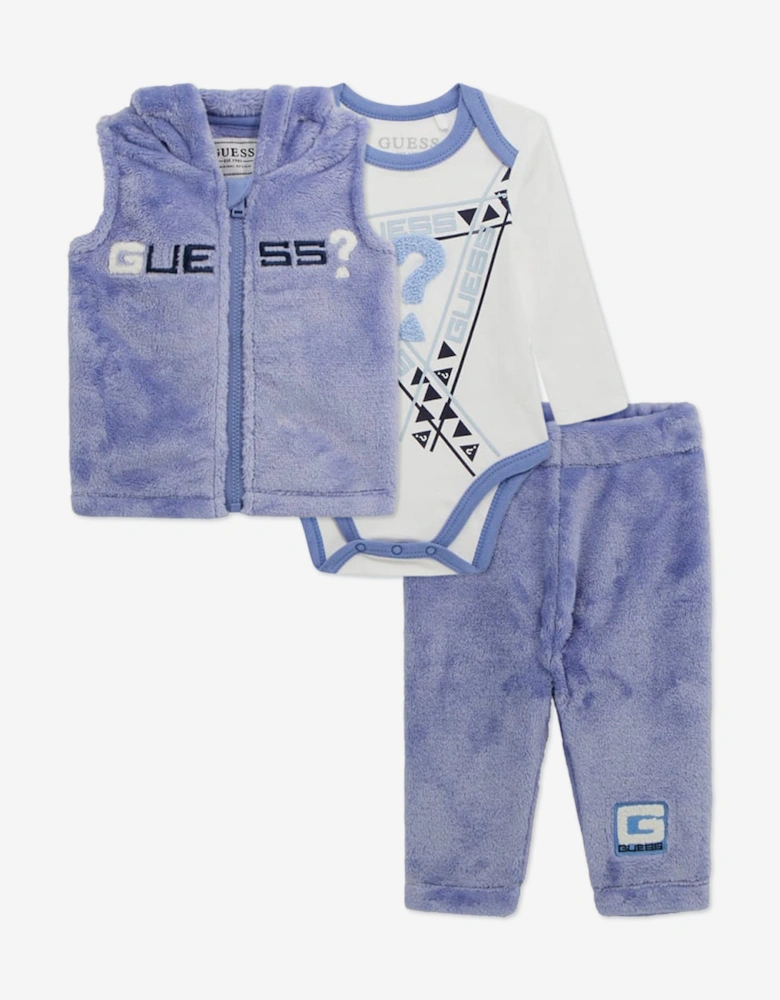 Baby Boys Bodysuit Set in Blue