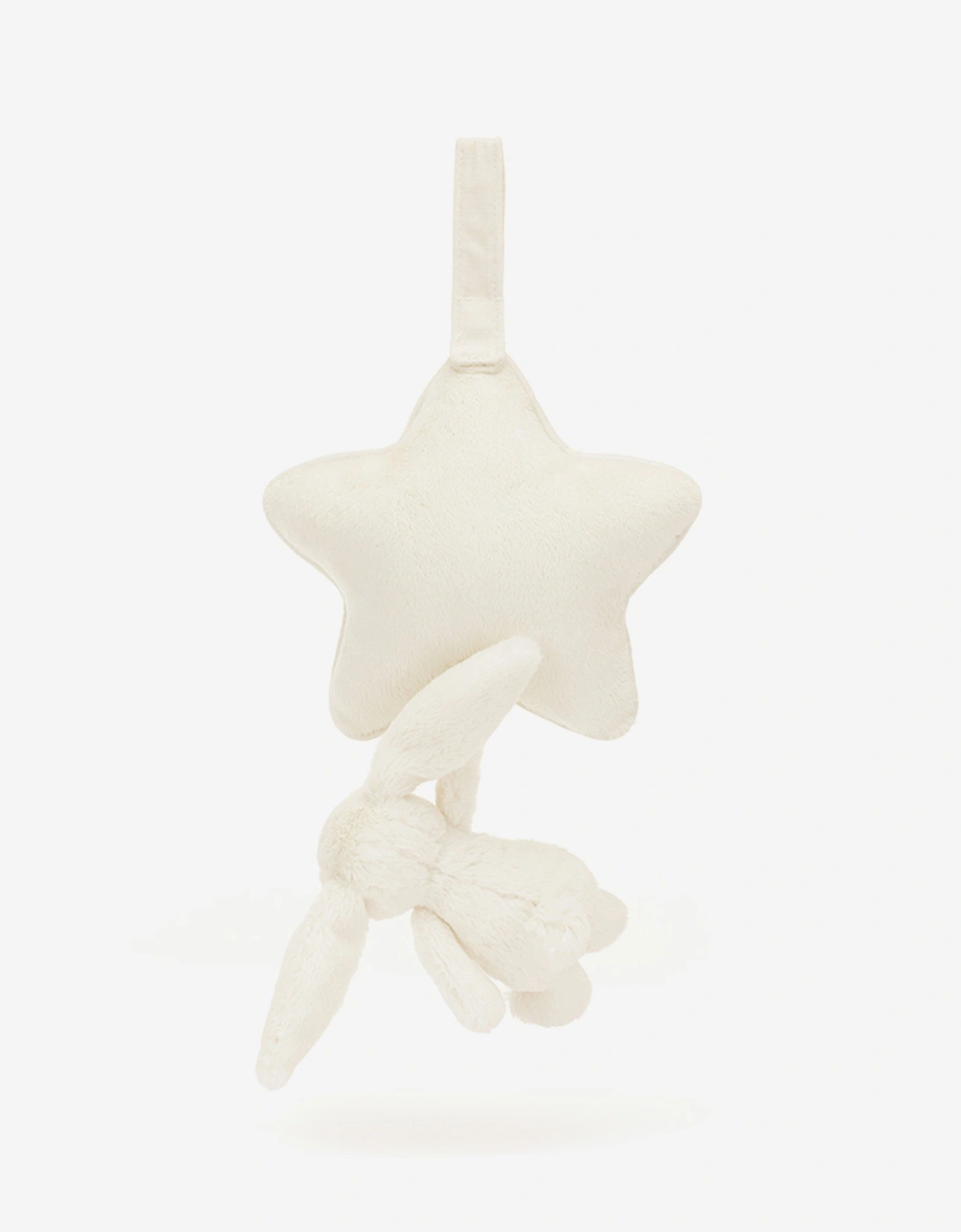 Bashful Bunny Musical Pull in White (30 CM)