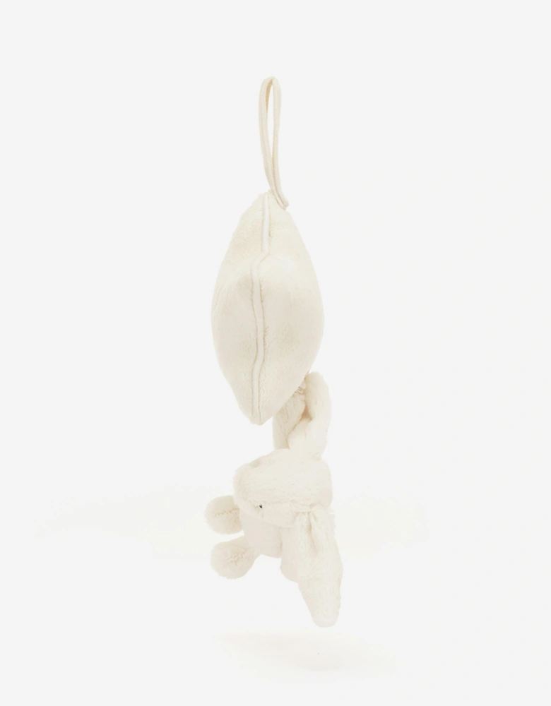 Bashful Bunny Musical Pull in White (30 CM)