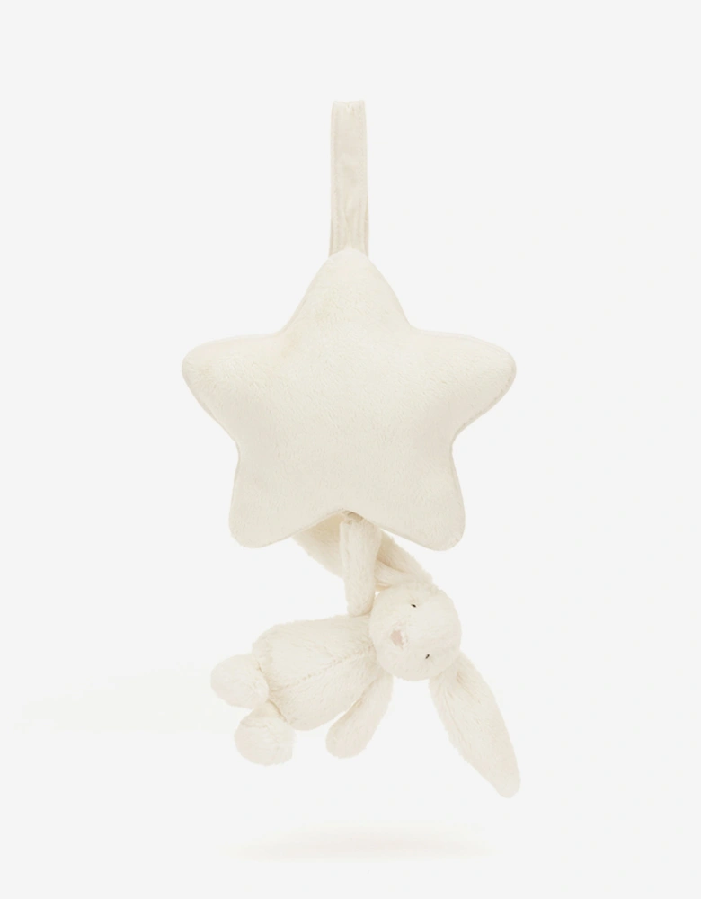 Bashful Bunny Musical Pull in White (30 CM)