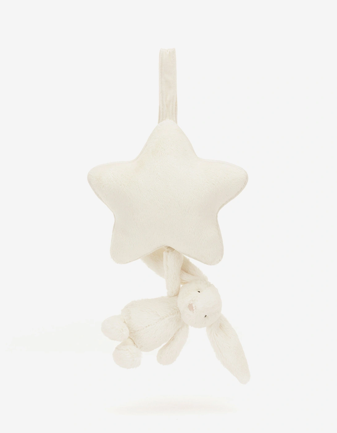 Bashful Bunny Musical Pull in White (30 CM)