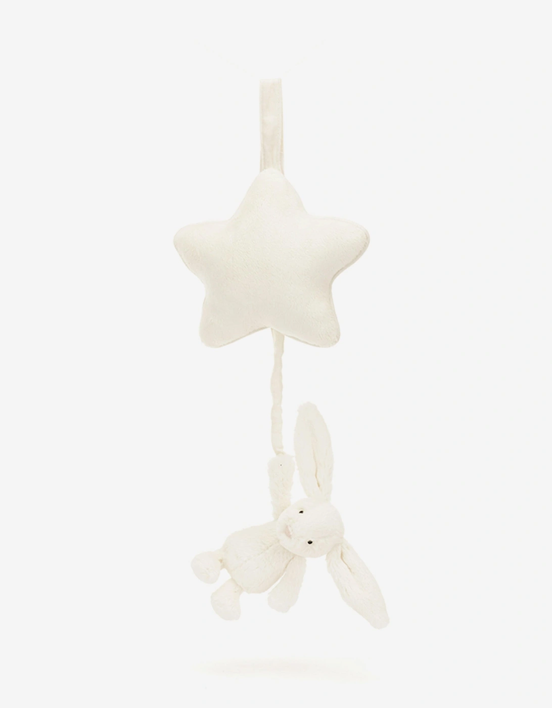 Girl's Jellycat Bashful Bunny Musical Pull in White (30 CM) - Size: ONE size,