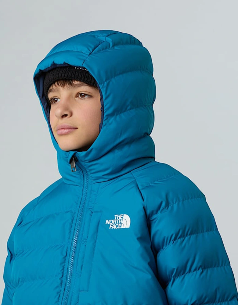 Boys Reversible Perrito Hooded Jacket in Blue