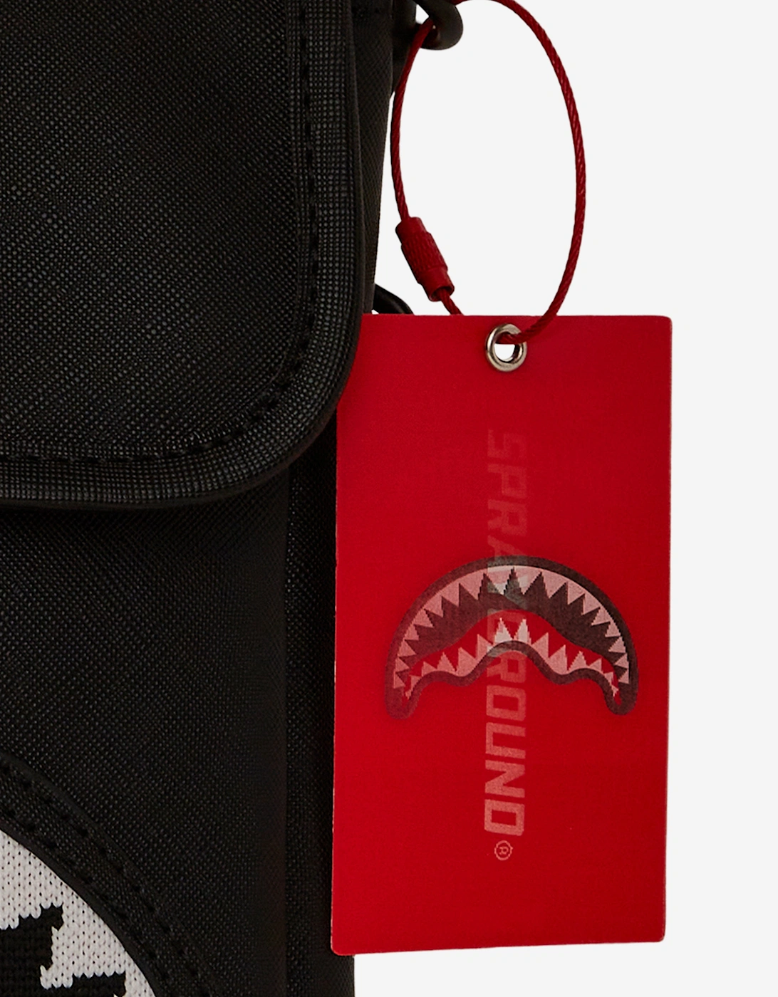 Kids Fly Knit Mouth Messenger Sling in Black (23cm)