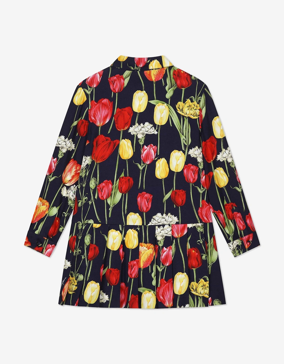 Girls Tulip Print Dress in Multicolour