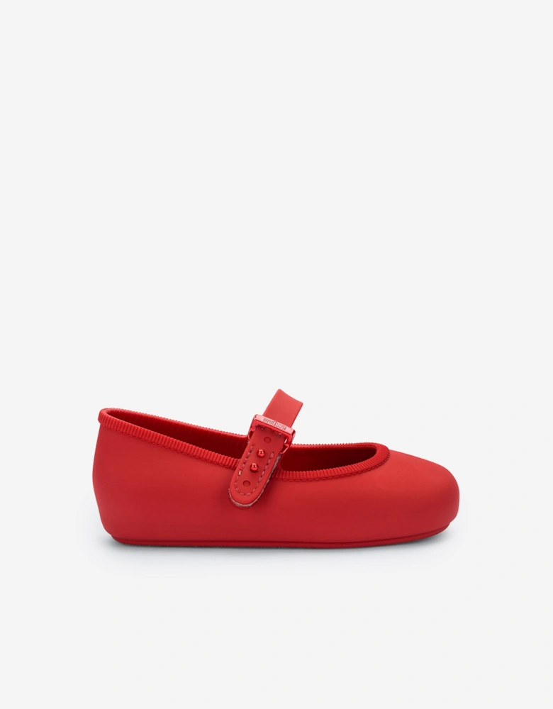 Girls Soft Ballerinas in Red