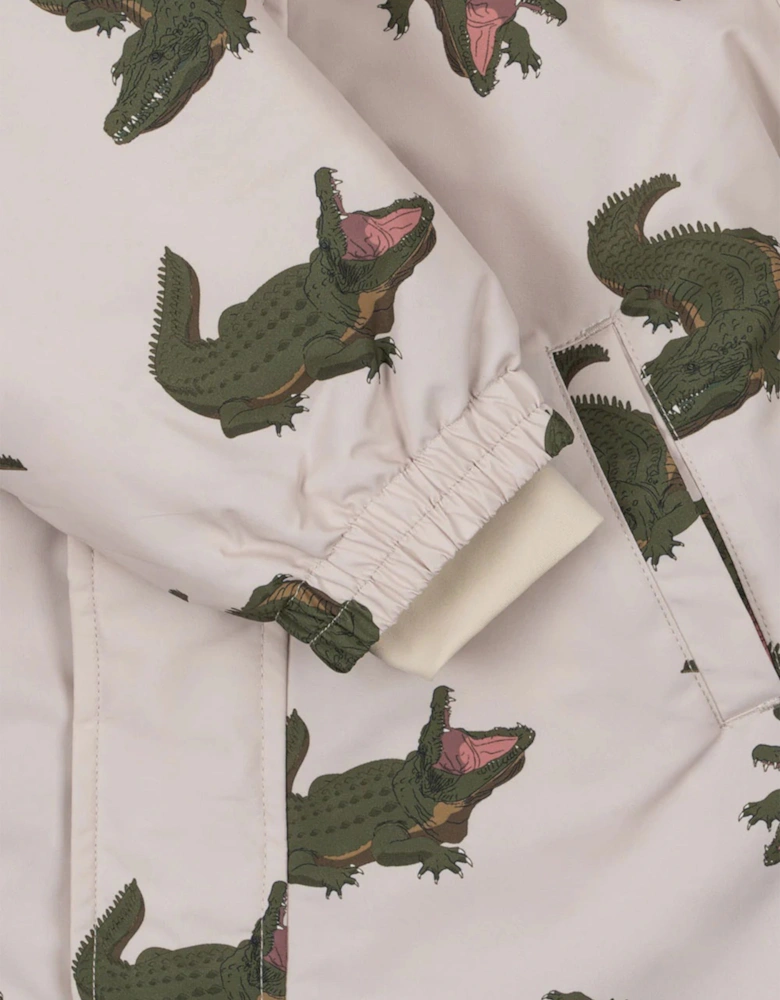 Konges Sløjd Kids Crocodile Nohr Snowsuit in Ivory
