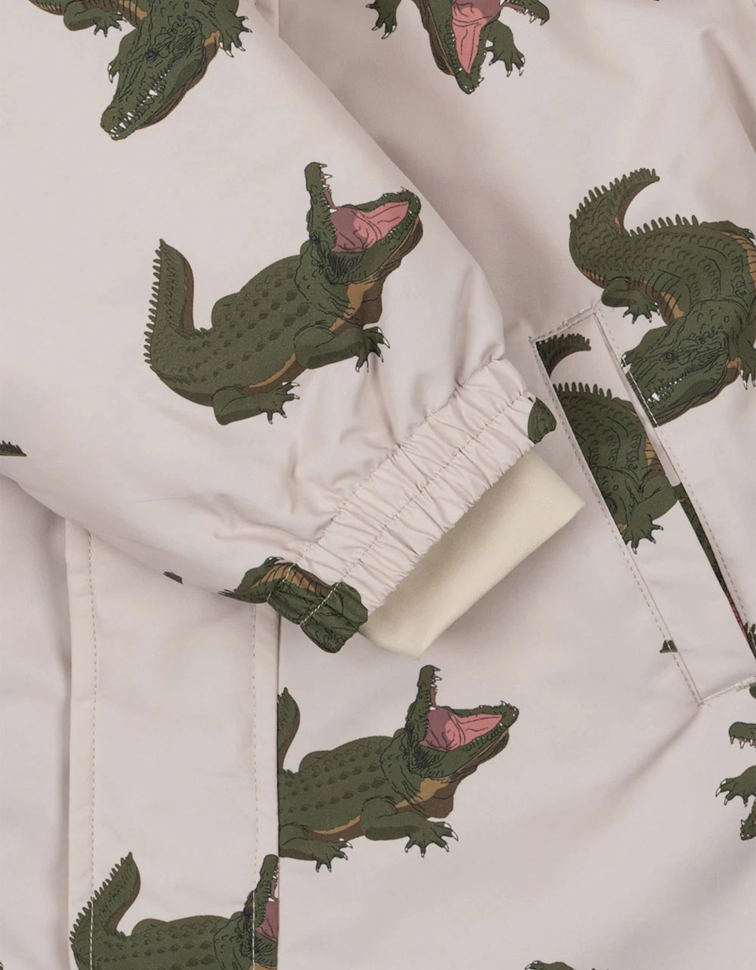 Konges Sløjd Kids Crocodile Nohr Snowsuit in Ivory