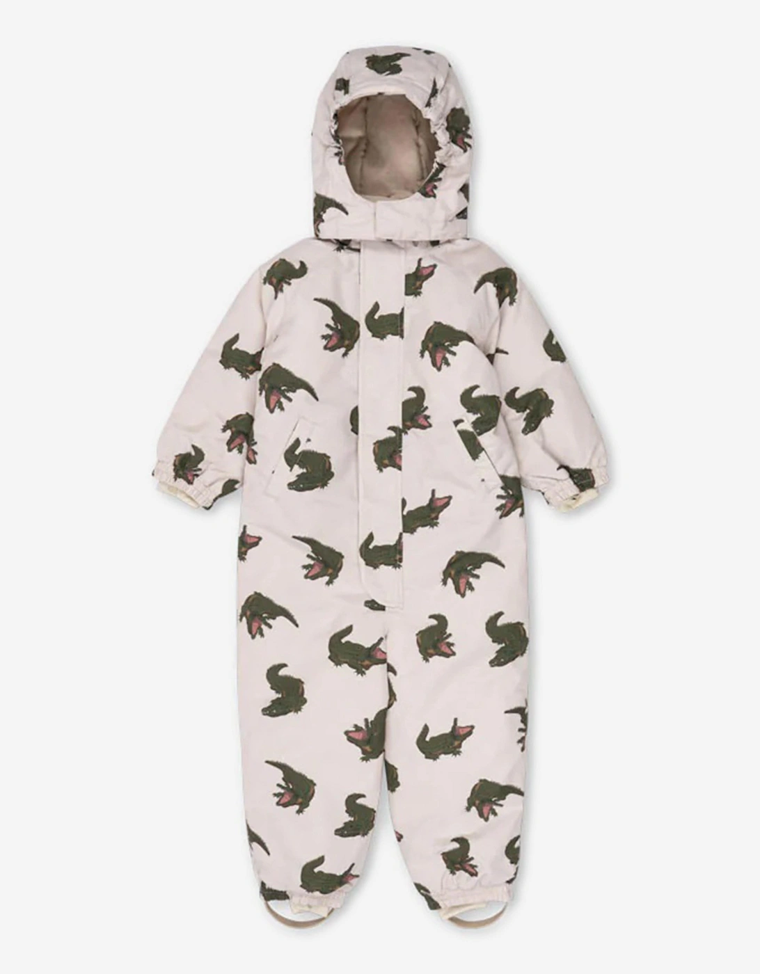 Konges Sløjd Kids Crocodile Nohr Snowsuit in Ivory, 6 of 5