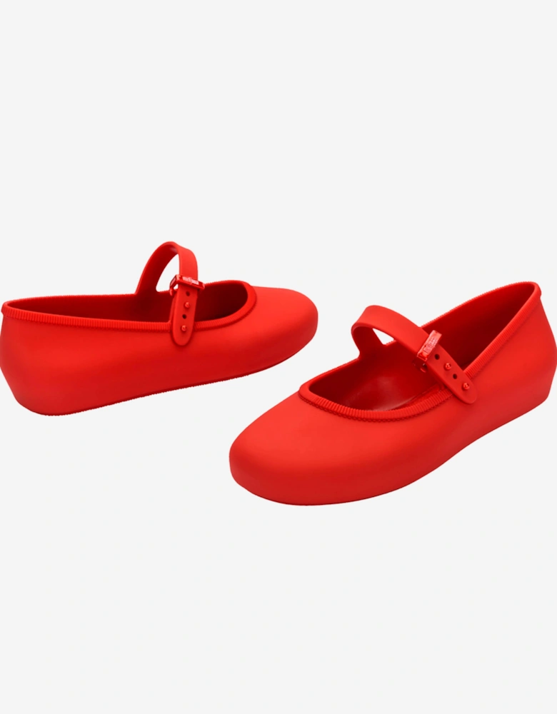 Girls Soft Ballerinas in Red