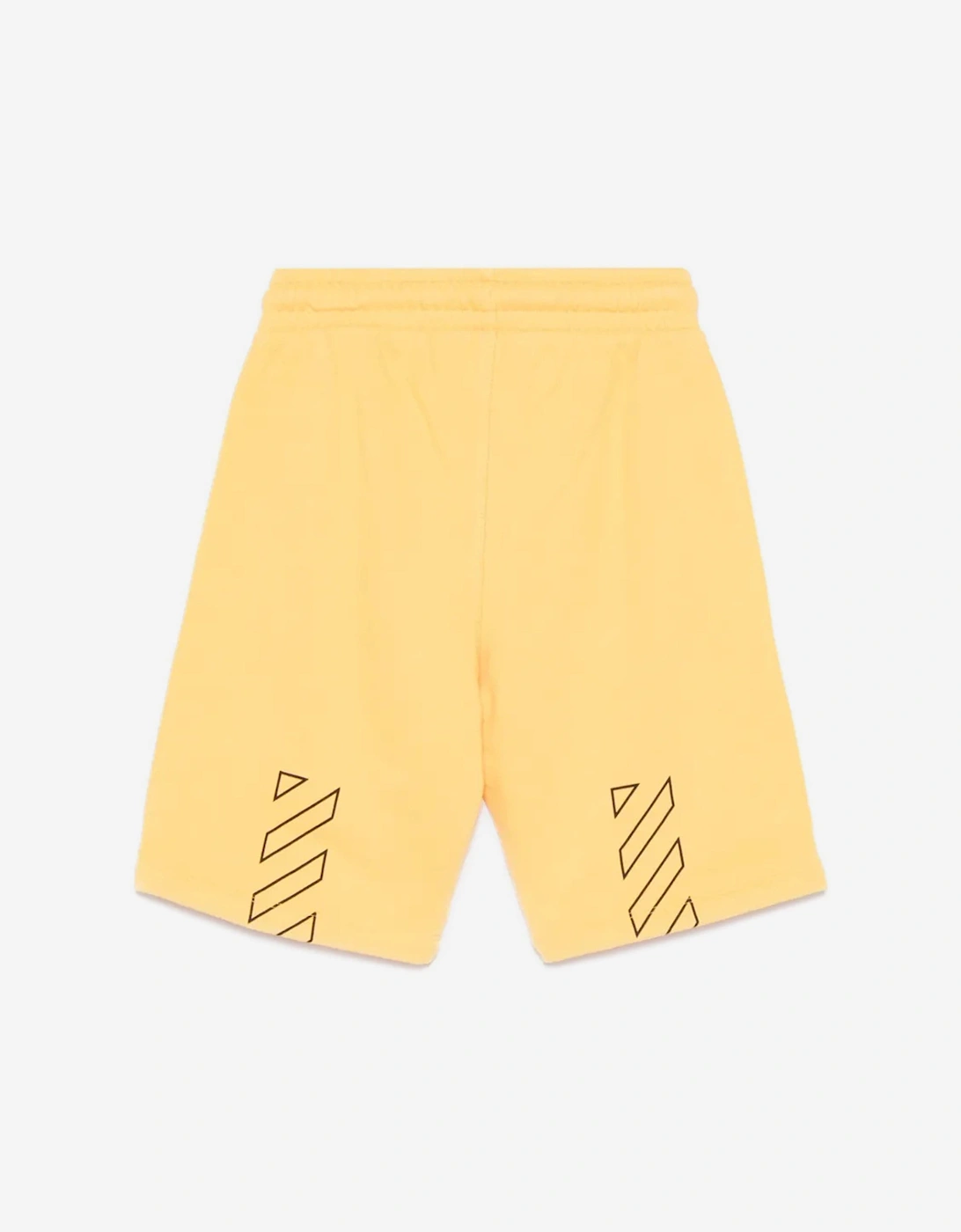 Boys Bookish Diag Sweat Shorts in Yellow
