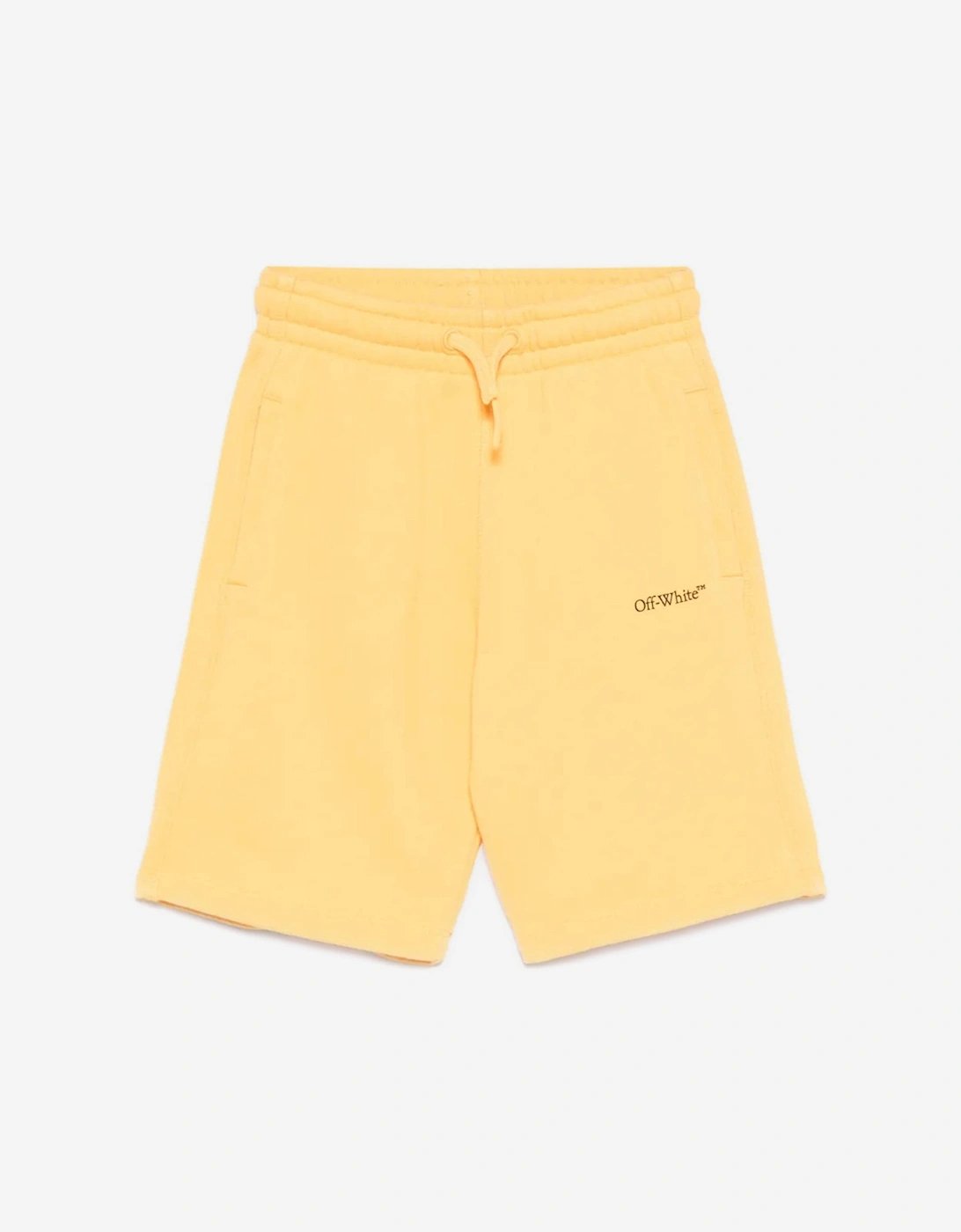 Boys Bookish Diag Sweat Shorts in Yellow, 5 of 4