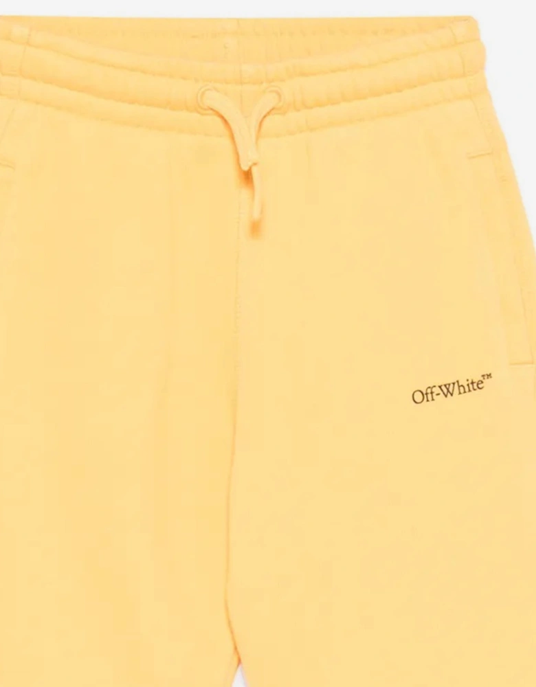 Boys Bookish Diag Sweat Shorts in Yellow
