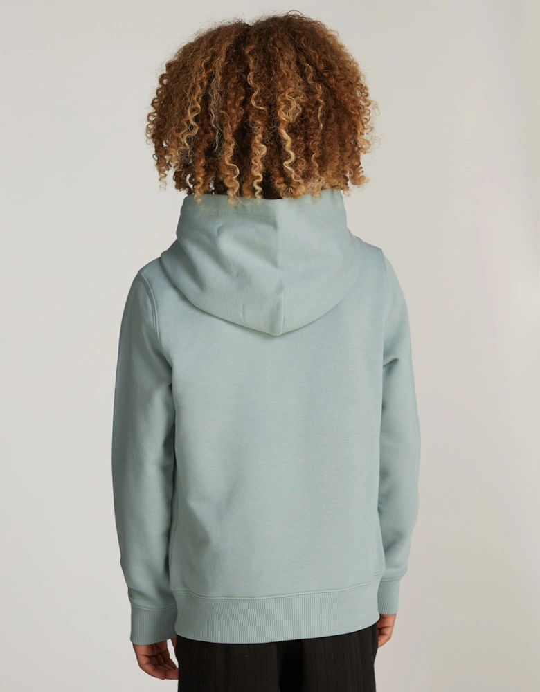 Kids Small Monogram Hoodie in Green