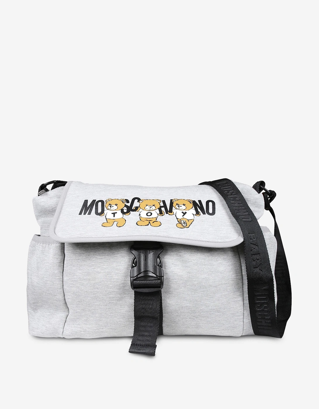 Girl's Moschino Baby Bear Logo Changing Bag in Grey (40cm) - Size: ONE size,