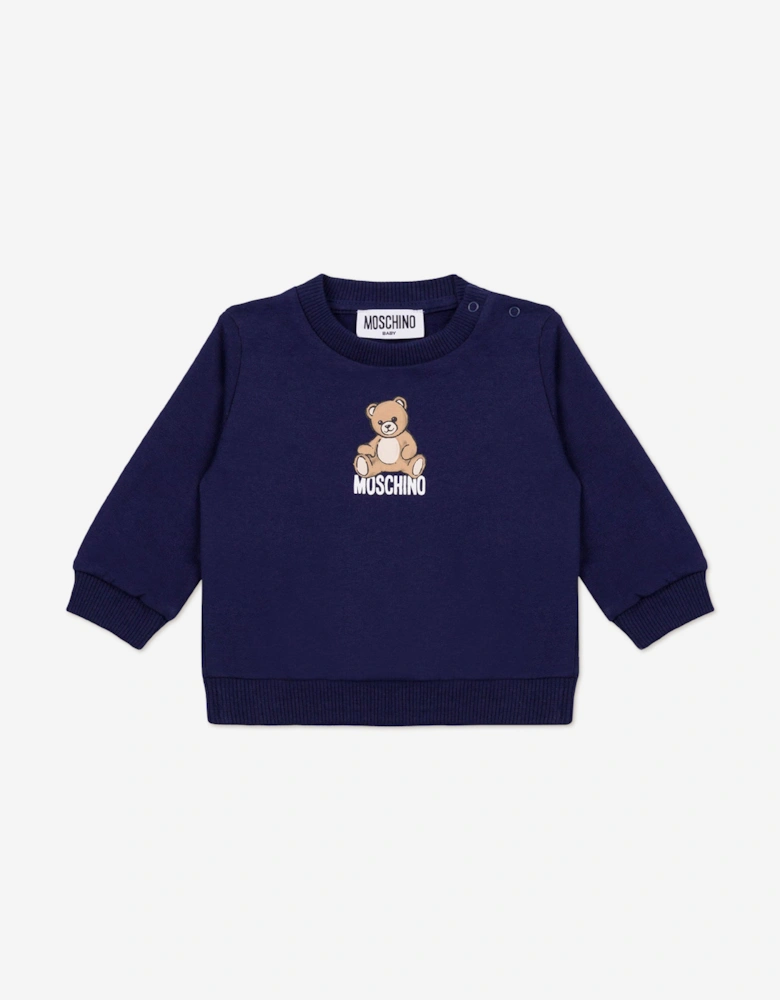Baby Teddy Bear Tracksuit in Navy