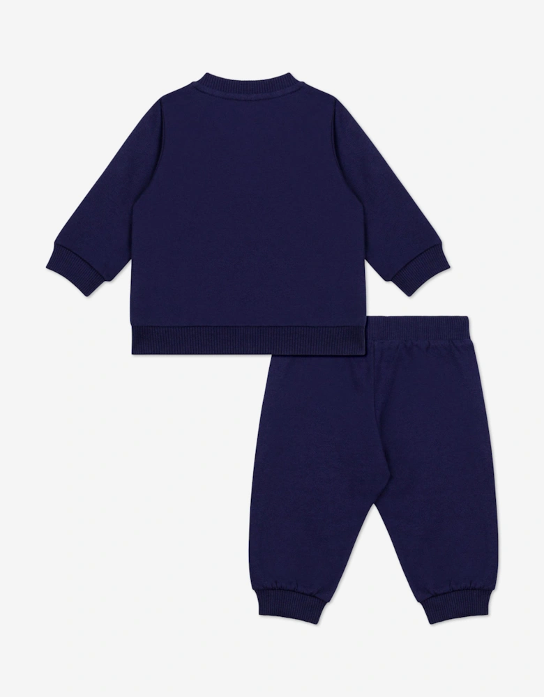 Baby Teddy Bear Tracksuit in Navy
