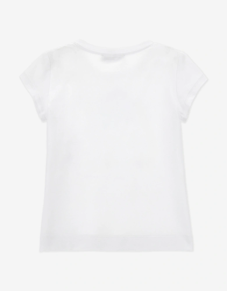 Girls Flower and Fruit T-Shirt in White