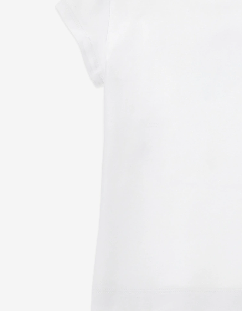 Girls Flower and Fruit T-Shirt in White