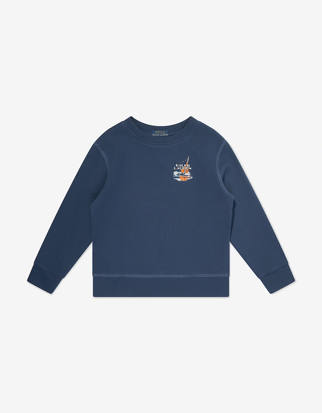 Boys Branded Sweatshirt in Navy, 6 of 5