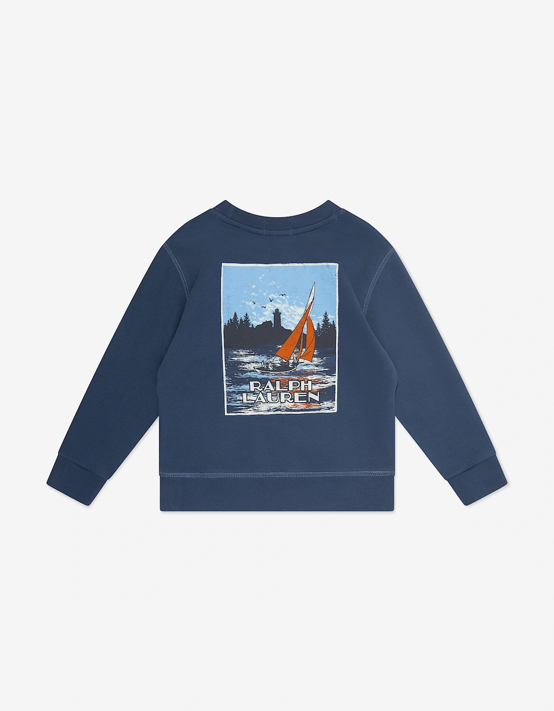 Boys Branded Sweatshirt in Navy