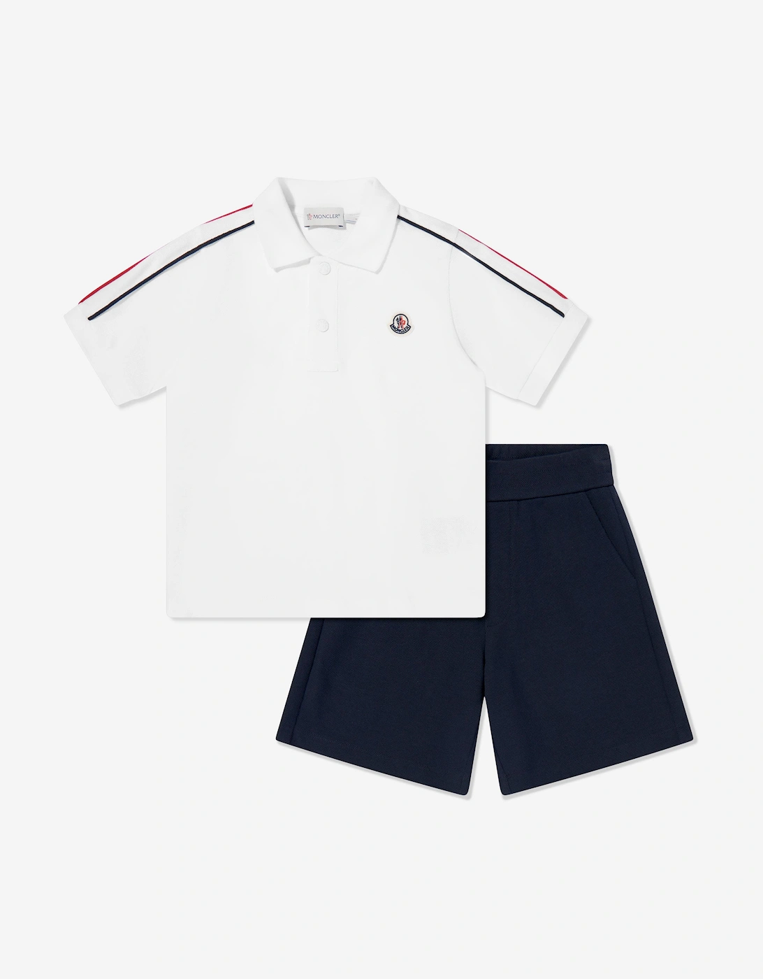 Boys Logo Short Set in White, 5 of 4
