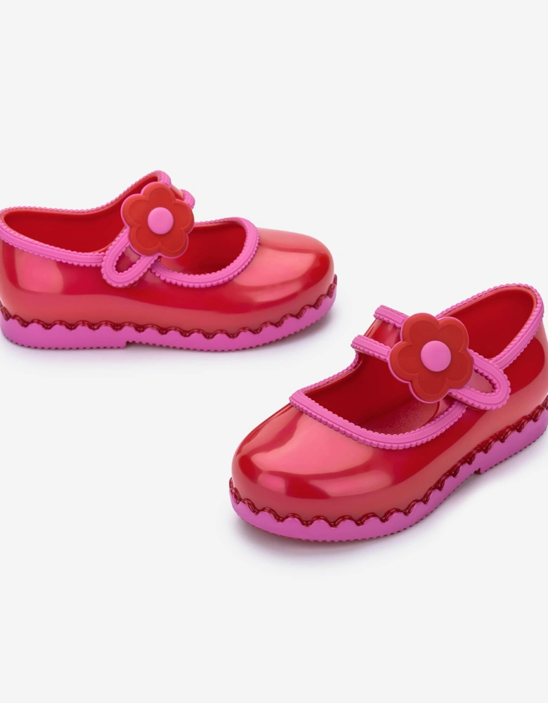 Girls Hip Ballerinas in Red