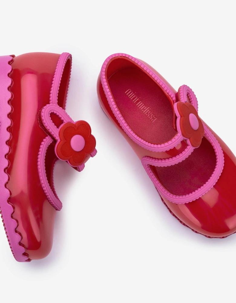 Girls Hip Ballerinas in Red