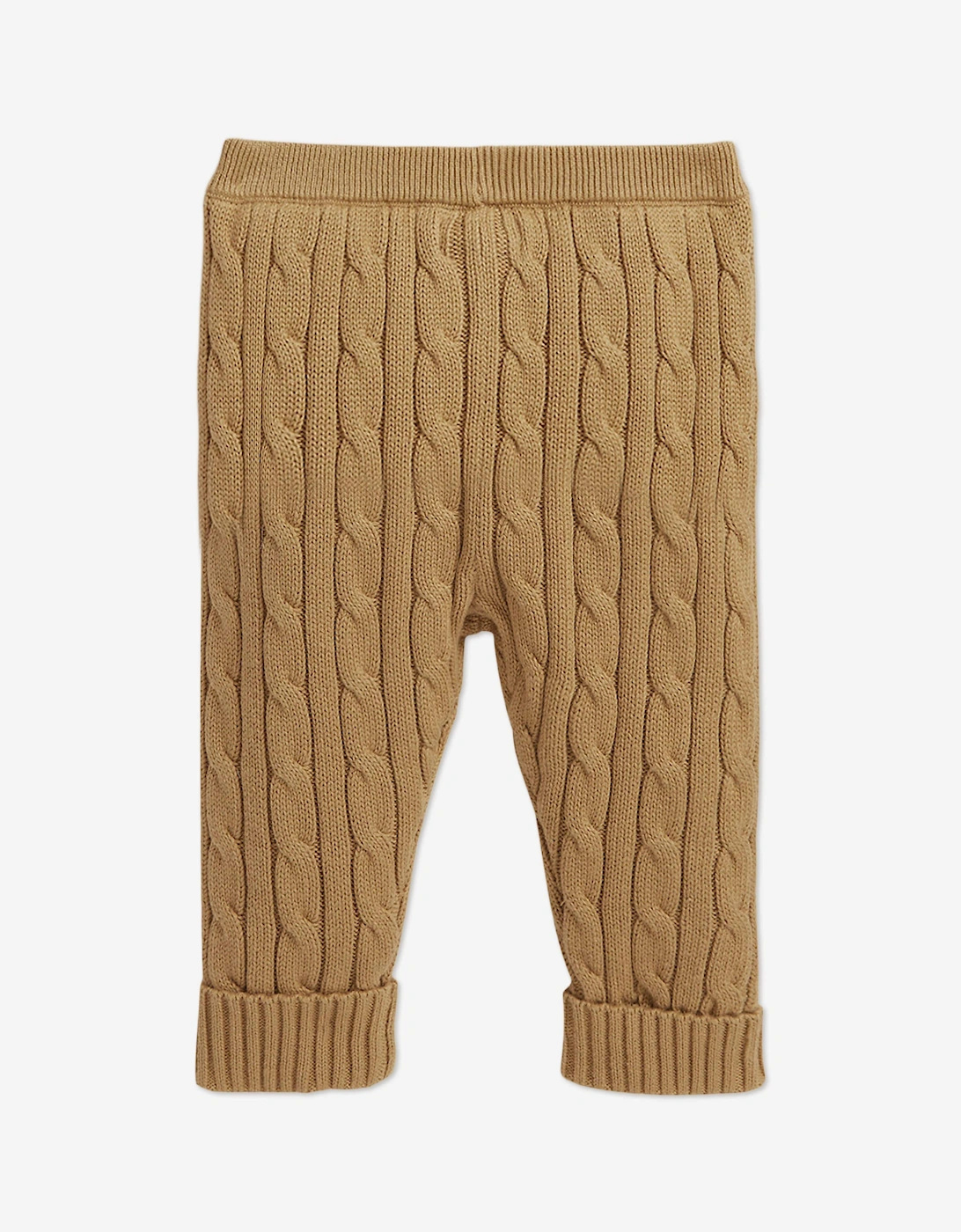 Baby Boys Cable Knit Cardigan and Trouser Set in Beige