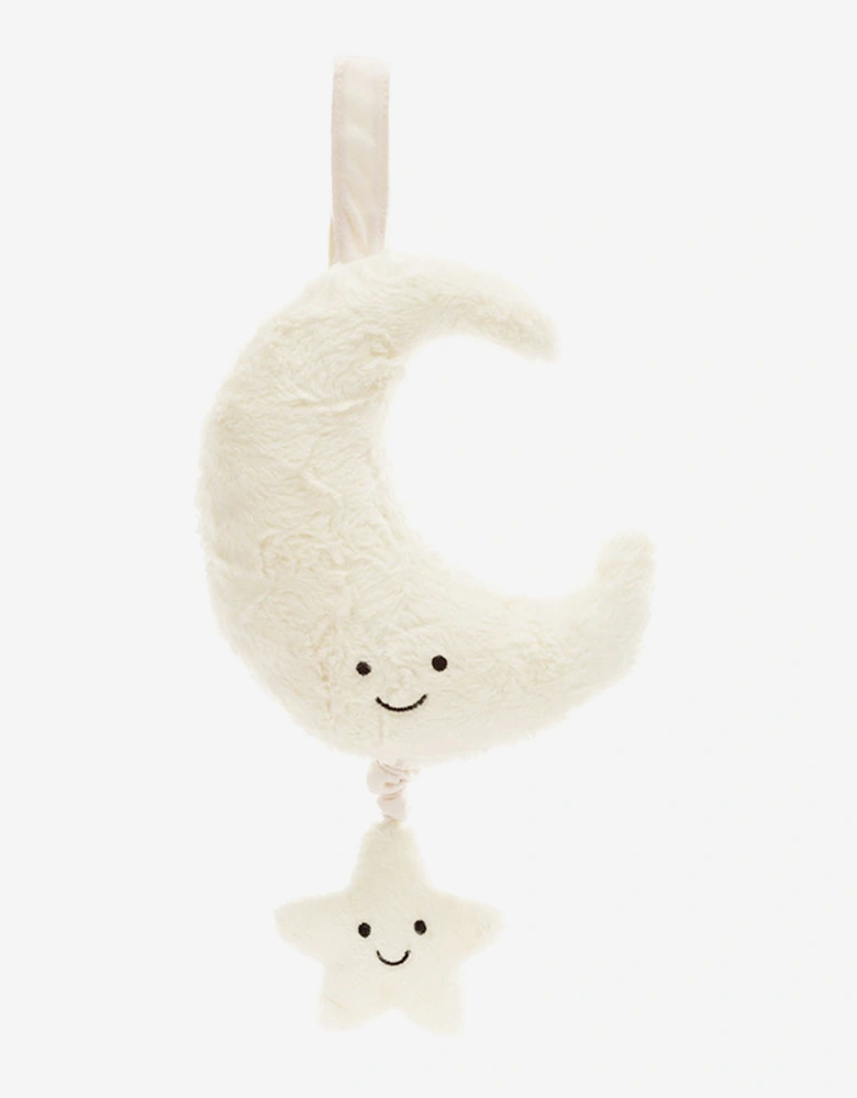 Amuseables Moon Musical Pull in White (28 CM)