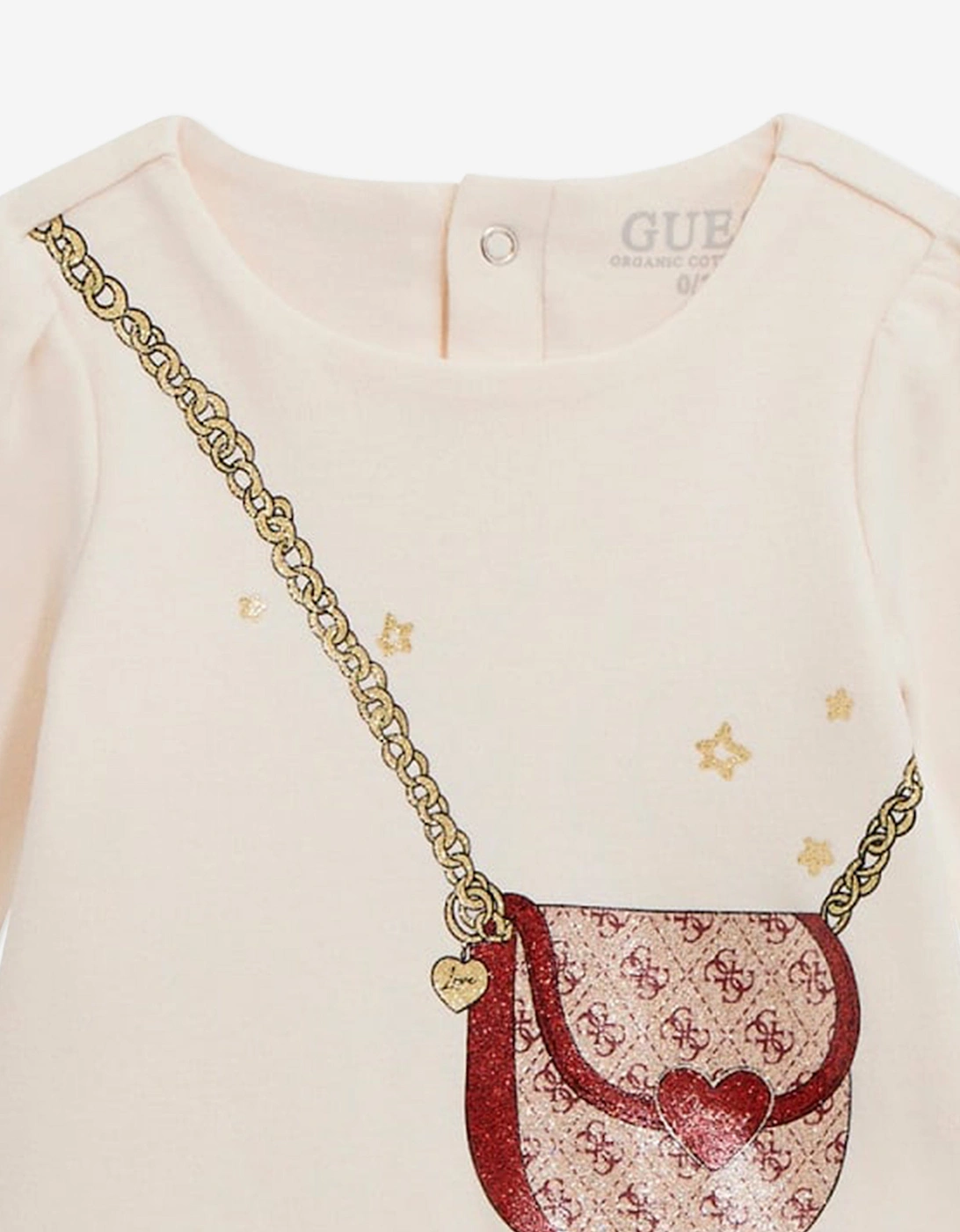 Baby Girls Bodysuit Dress in Ivory