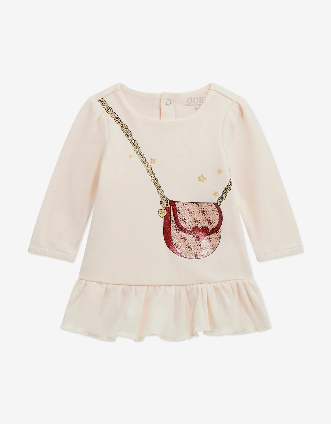 Baby Girls Bodysuit Dress in Ivory, 5 of 4