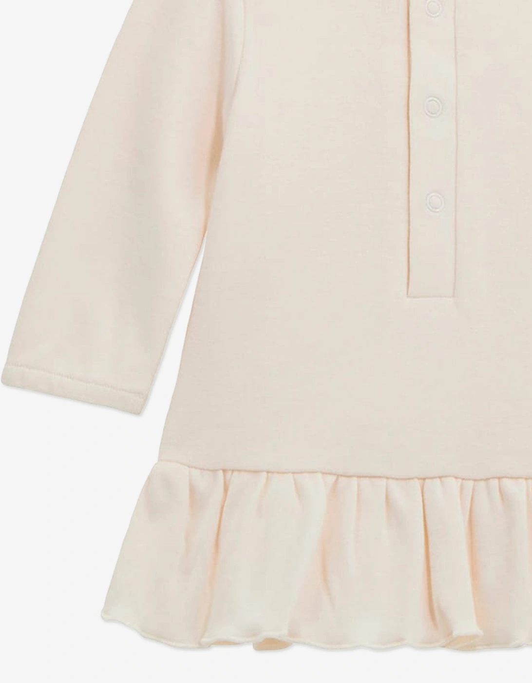 Baby Girls Bodysuit Dress in Ivory
