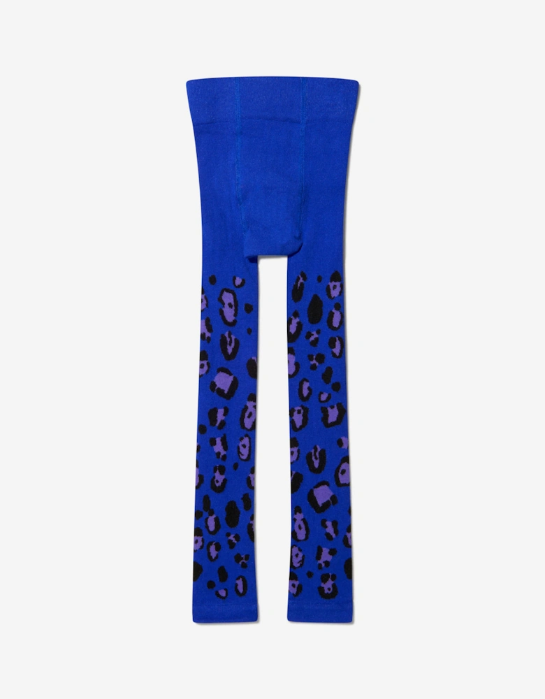 Girls Organic Cotton Leopard Leggings (2 Pack) in Multicolour