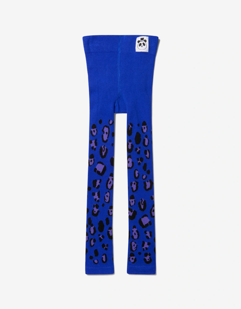 Girls Organic Cotton Leopard Leggings (2 Pack) in Multicolour