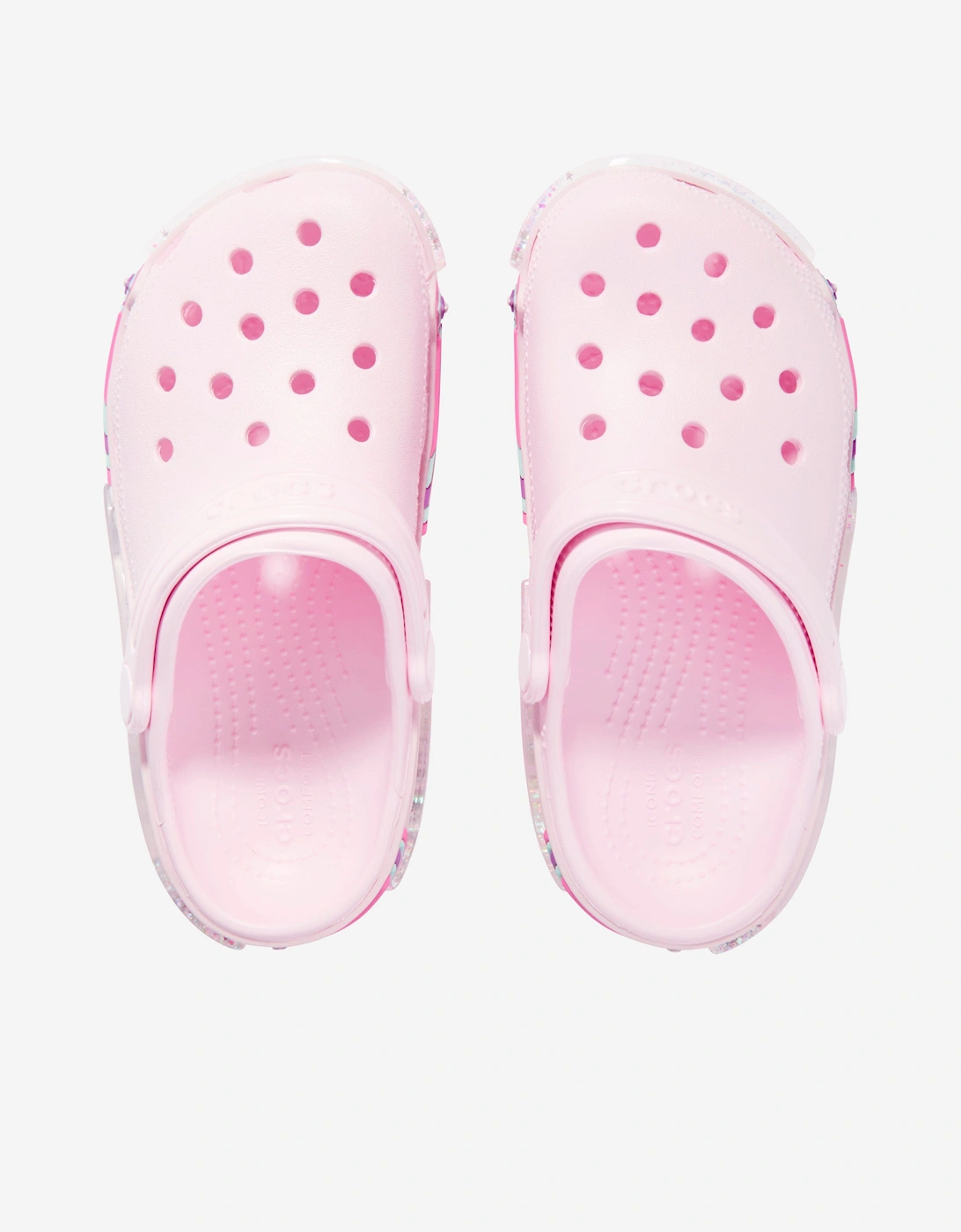 Girls Classic Star Sparkle Clog in Pink