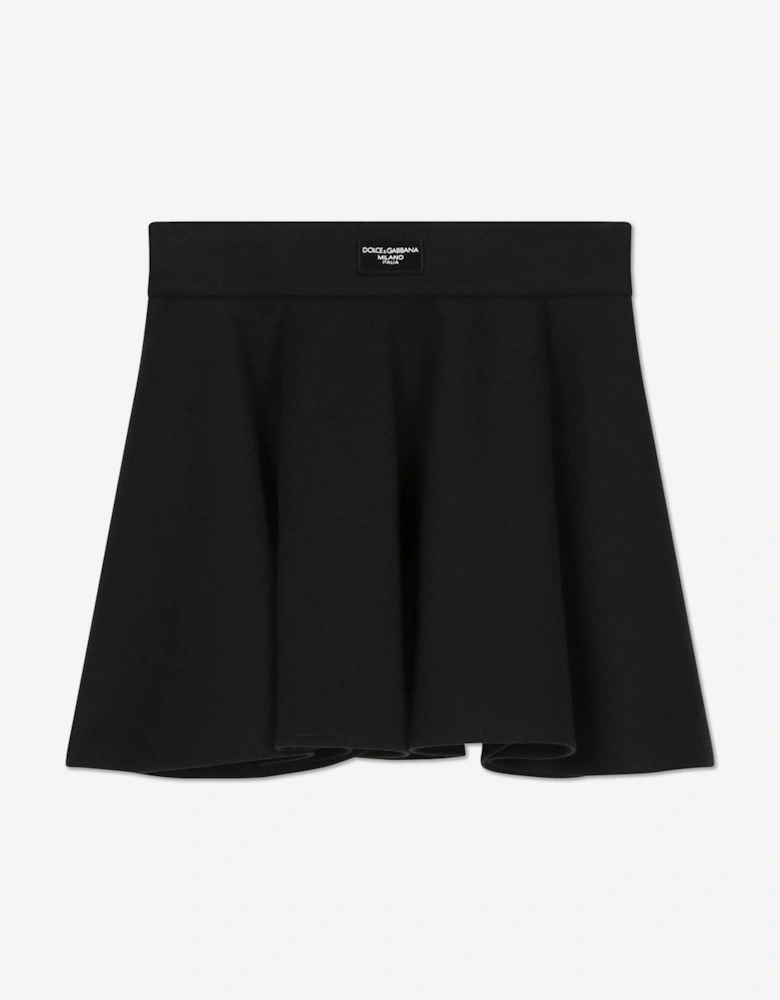 Girls Cotton Skirt in Navy