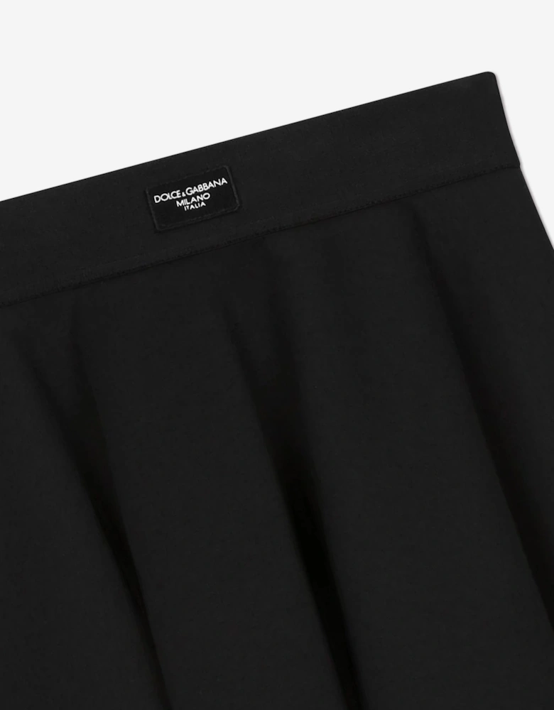 Girls Cotton Skirt in Navy