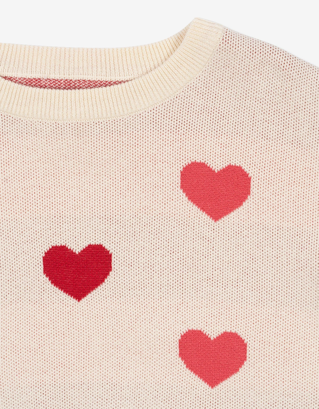 Girls Lapis Knitted Jumper in Ivory