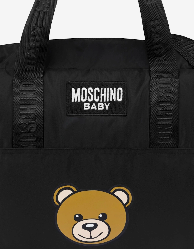 Baby Bear Logo Changing Bag in Black (40cm)