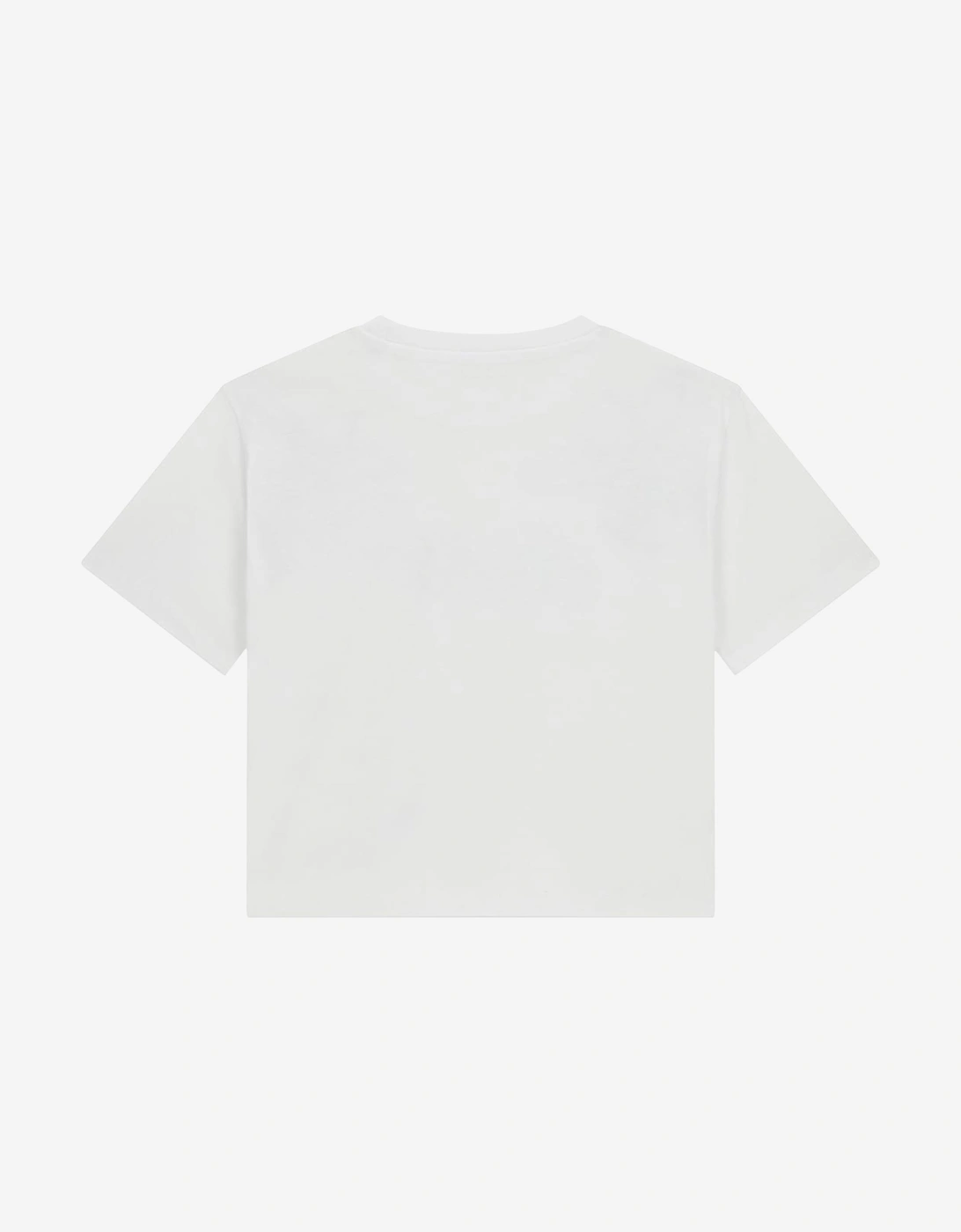 Girls Midi Logo T-Shirt in White